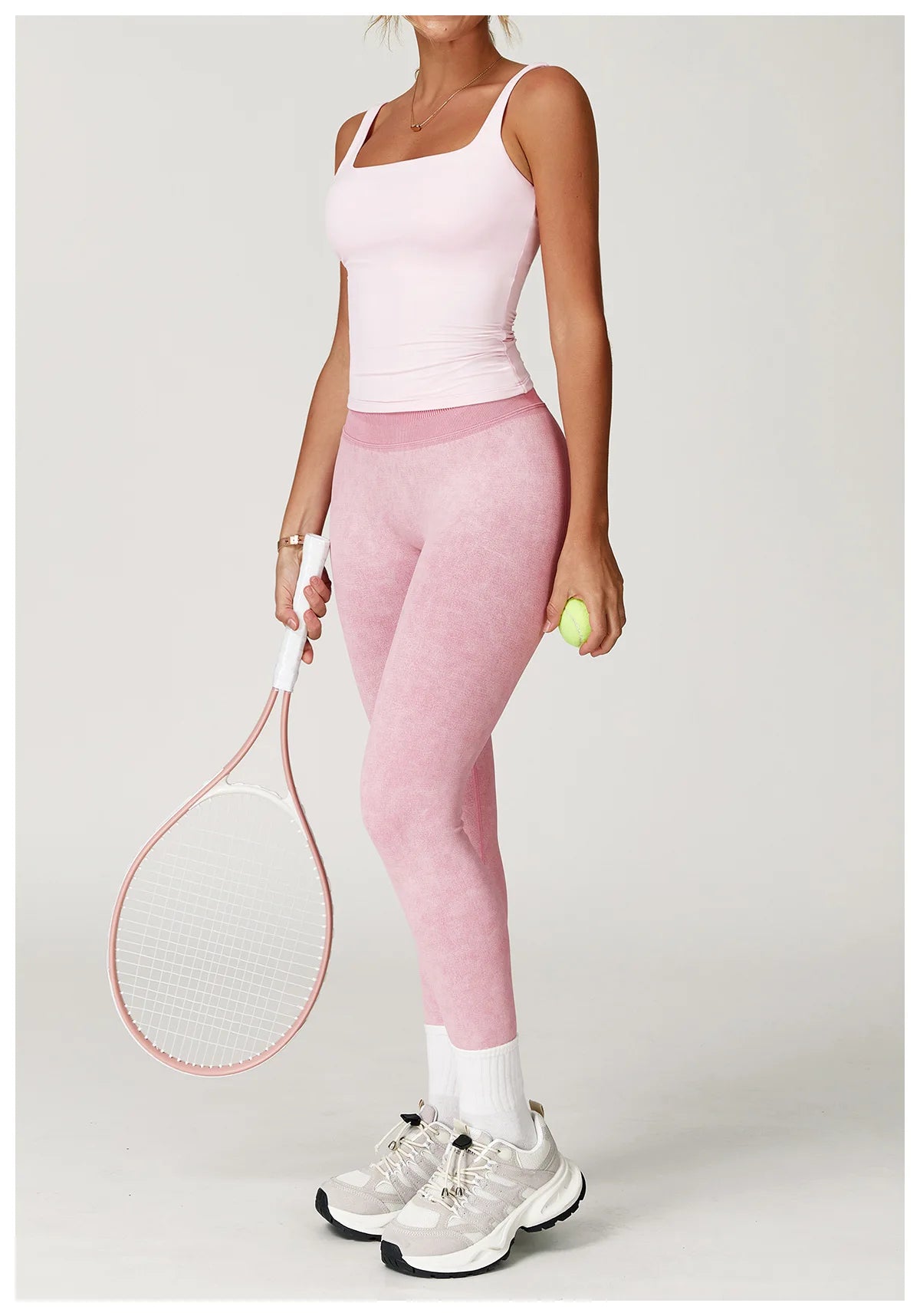 Seamless Yoga Leggings for Women | High Waisted Ribbed Workout Leggings with Stretch Compression Fit