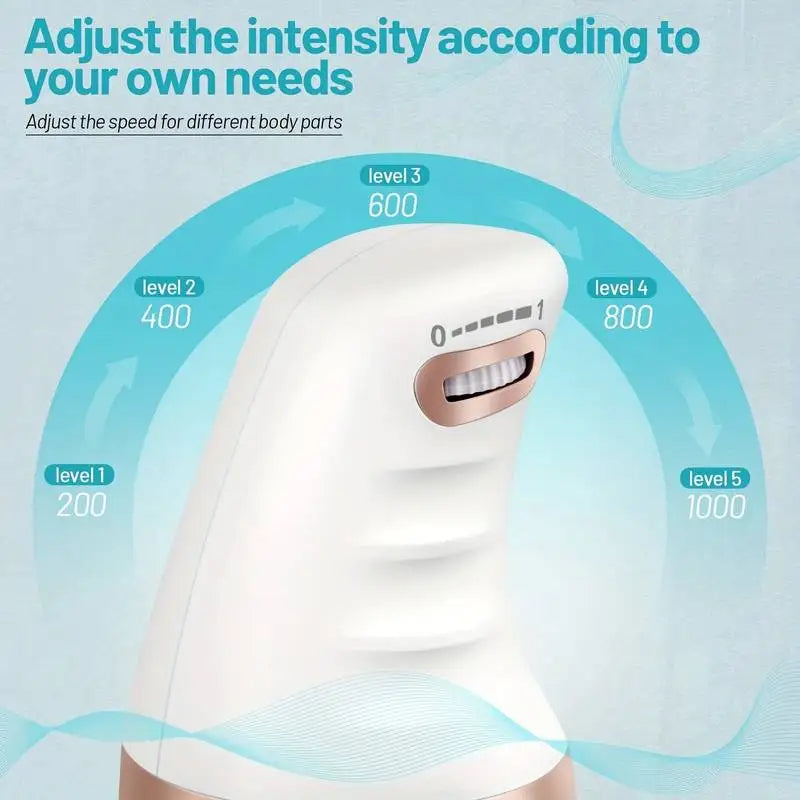 Cellulite Massager | Electric Body Slimming Massager with 360° Vibration, Adjustable Speed & Washable Pads