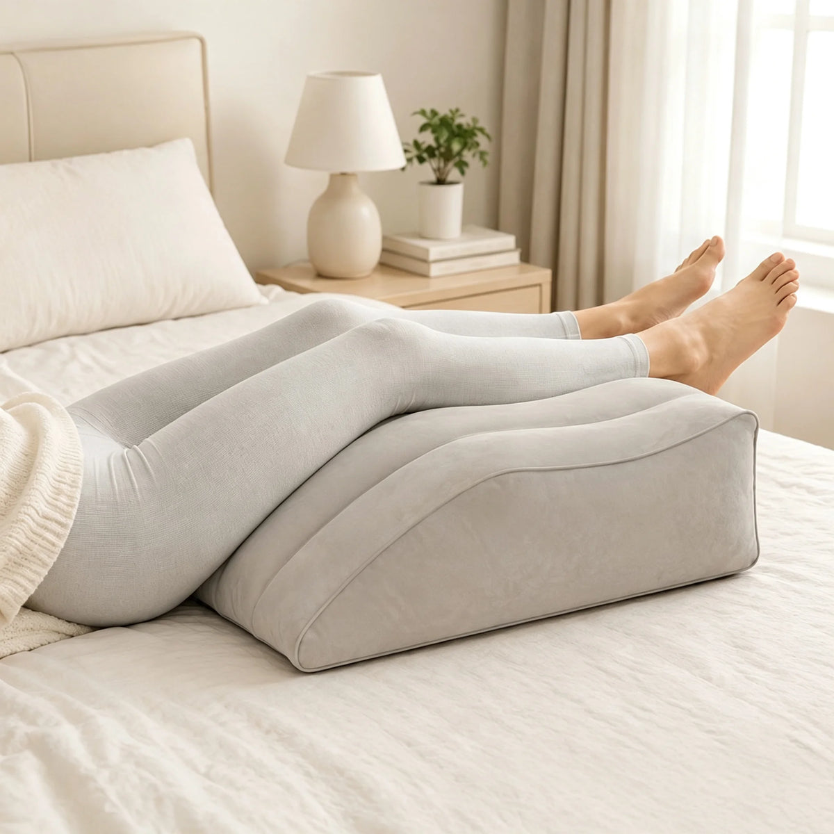 Inflatable Leg Elevation Pillow | Portable Wedge Leg Rest