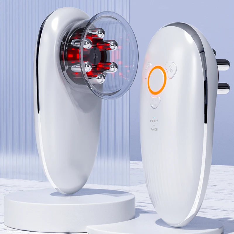 EMS Cupping Massager | Electric Face and Body Sculpting Massager with Suction, Gua Sha & Adjustable Intensity