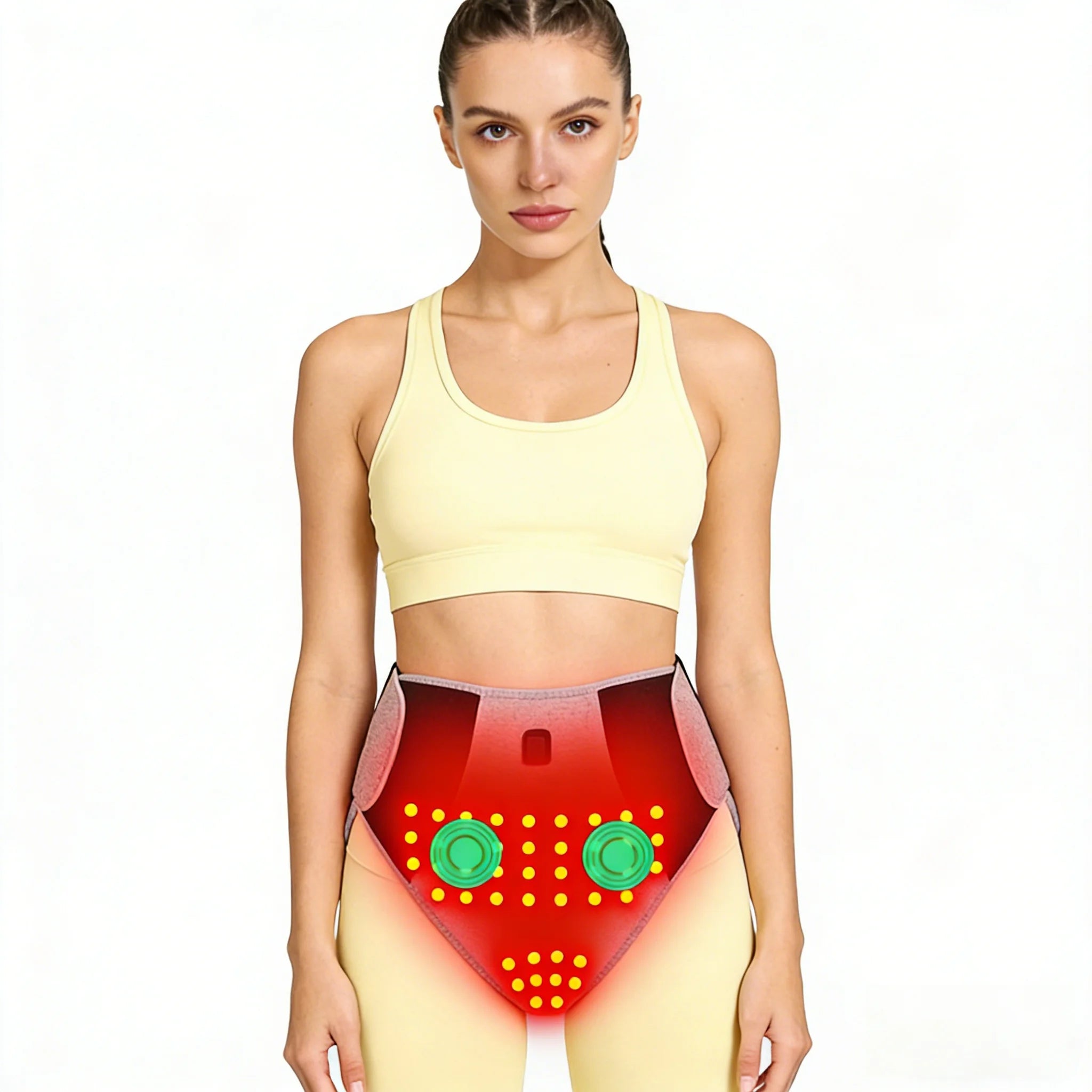Period Heating Underwear | Women’s Heated Briefs with Red Light Therapy, 3 Heat Levels & Lower Belly Warmth