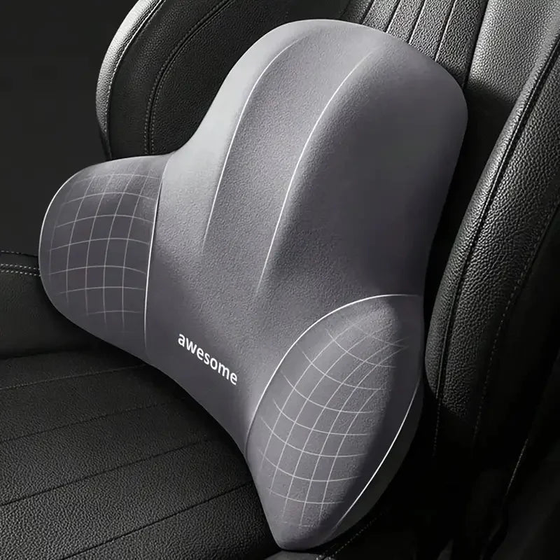 Office Chair Cushion | Memory Foam Seat Cushion with Lumbar Support for Back Pain Relief, Desk Chair & Home Office Grey