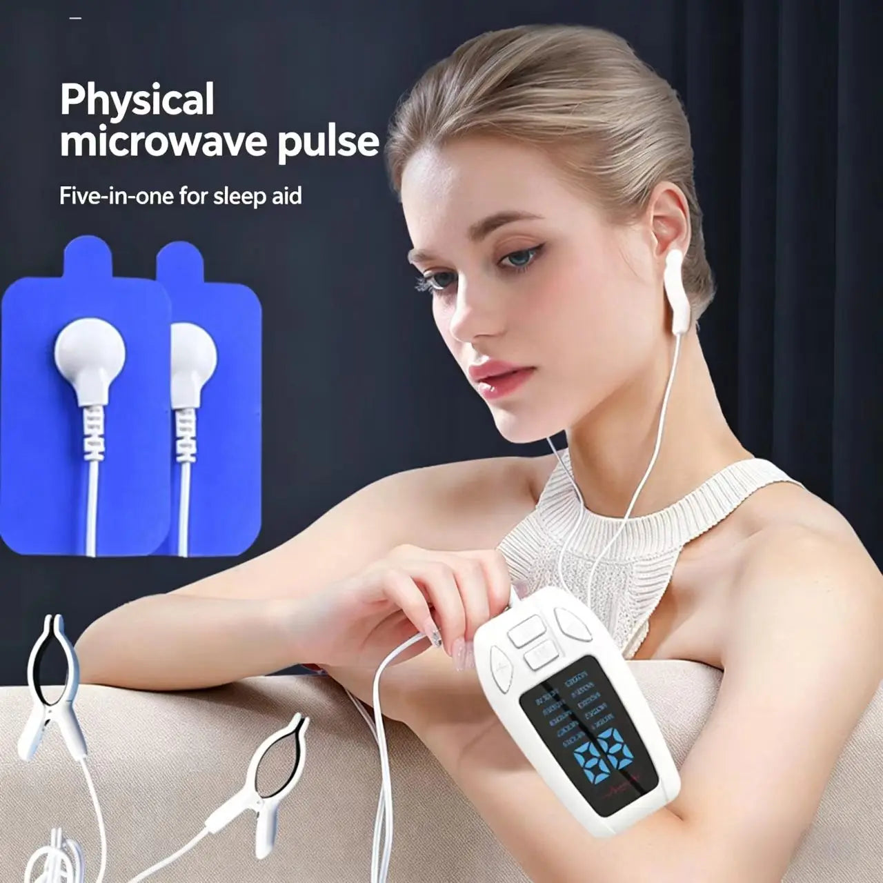 Vagus Nerve Stimulator Sleep Aid | Ear Clip Neurostimulation Device for Insomnia, Relaxation & Stress Relief