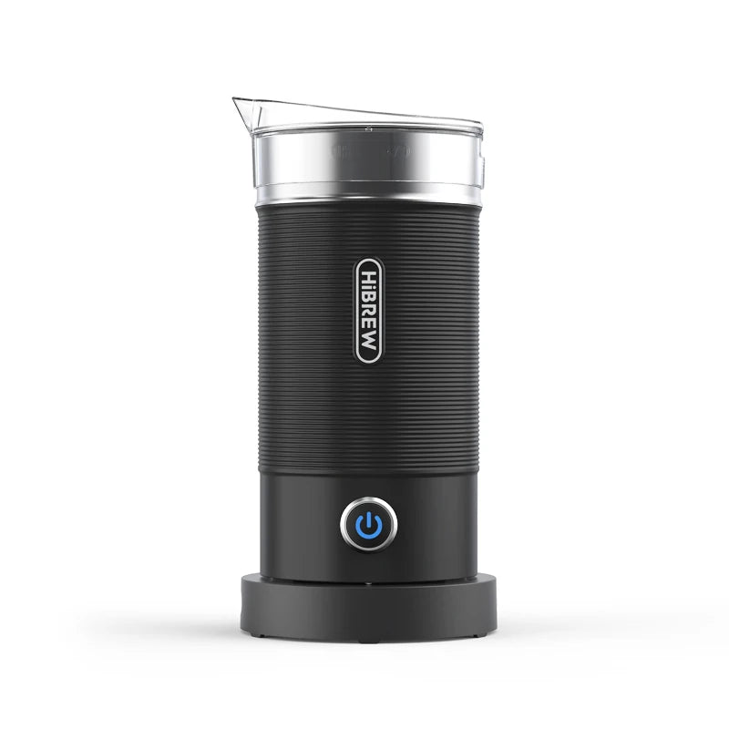 Electric Milk Frother & Steamer for Latte, Cappuccino, Macchiato Black