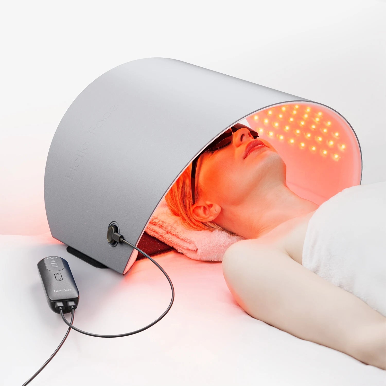 LED Light Therapy Mask | 720-Chip Red Blue Near Infrared Face & Body Skin Care Device with 4 Modes White