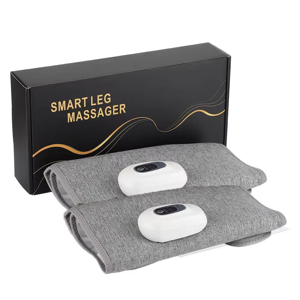 Air Compression Leg Massager | Wireless Calf & Arm Massager with 360° Pressure, 3 Modes & Rechargeable Battery