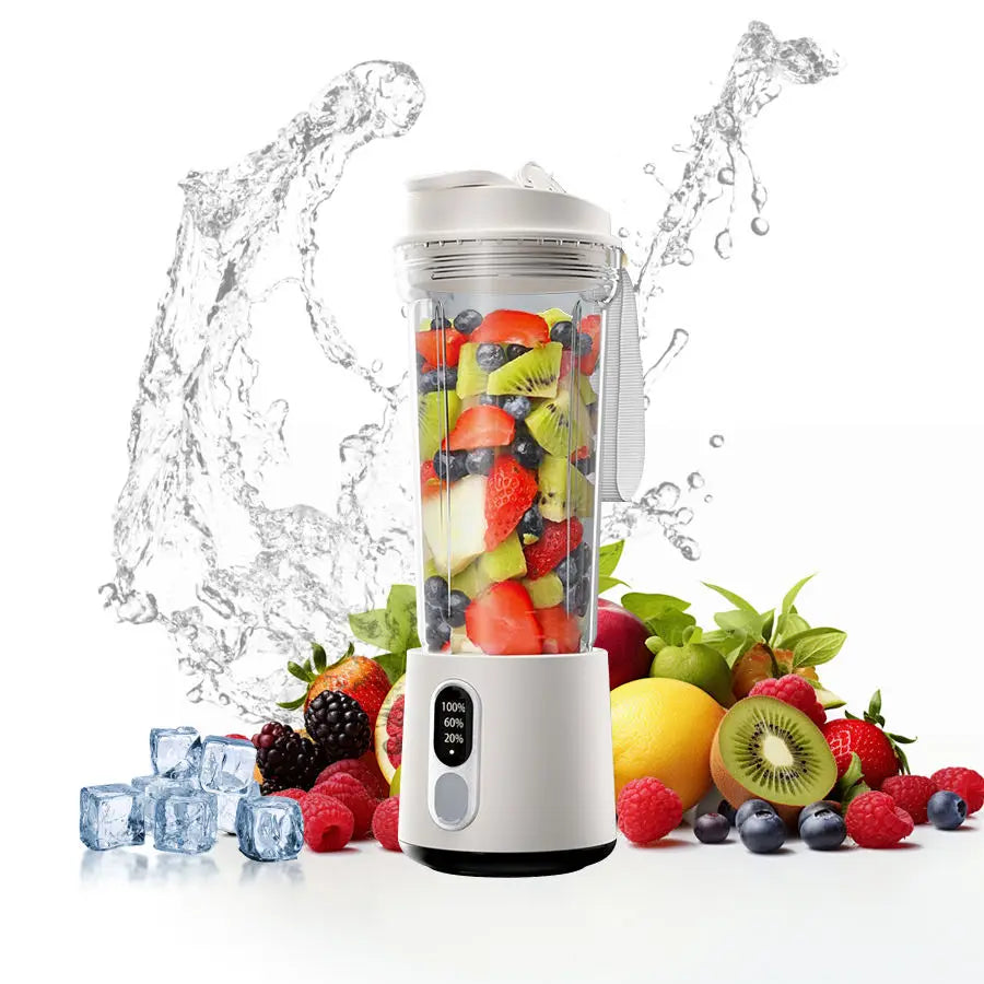 Portable Blender 180W | USB Rechargeable Smoothie Maker | 4000mAh Battery, 18,000 RPM, Travel Cup