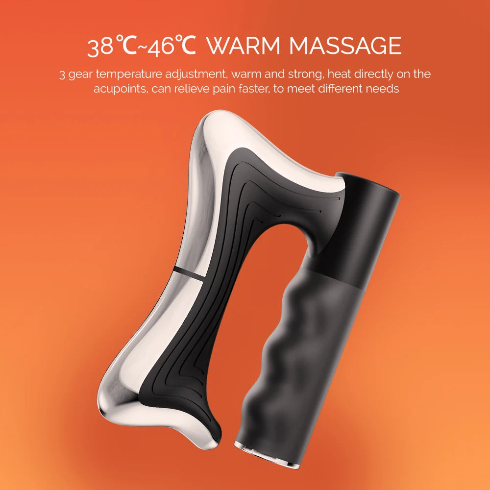 Fascia Scraping Tool Massager | Electric Muscle Scraper with Heat, High-Frequency Vibration & Adjustable Temperature