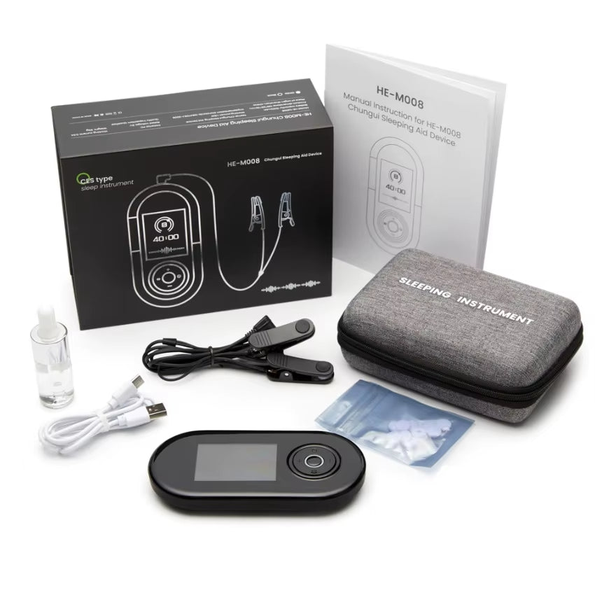 CES Sleep Aid Device | Microcurrent Ear Clip Sleep Therapy for Insomnia, Anxiety, Stress & Relaxation