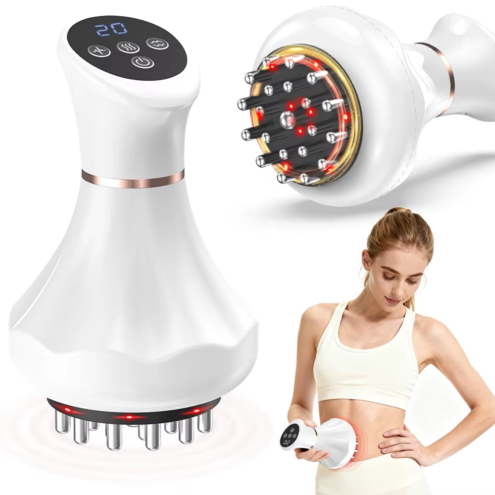 Lymphatic Drainage Massager with Heat | Anti Cellulite Body Massager with Vibration, 3 Modes & 9 Intensities