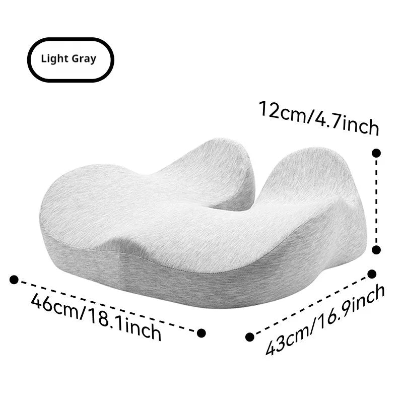 Extra Thick Memory Foam Seat Cushion | Ergonomic Office Chair Cushion for Coccyx, Hip and Tailbone Support
