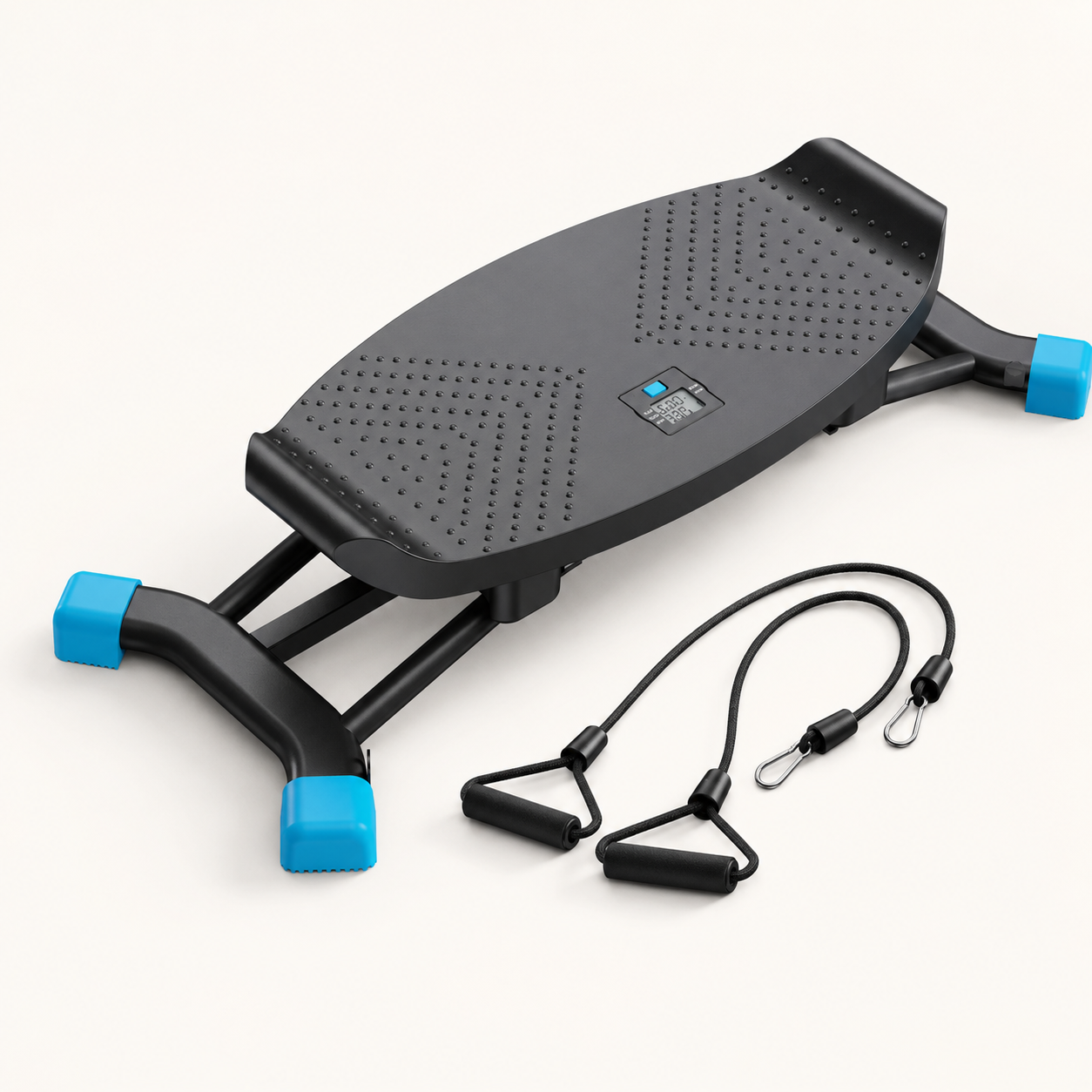 Slide Stepper Ski Trainer with Side-to-Side Motion | Resistance Bands, LCD Monitor, 440 lb Capacity & No Assembly Required