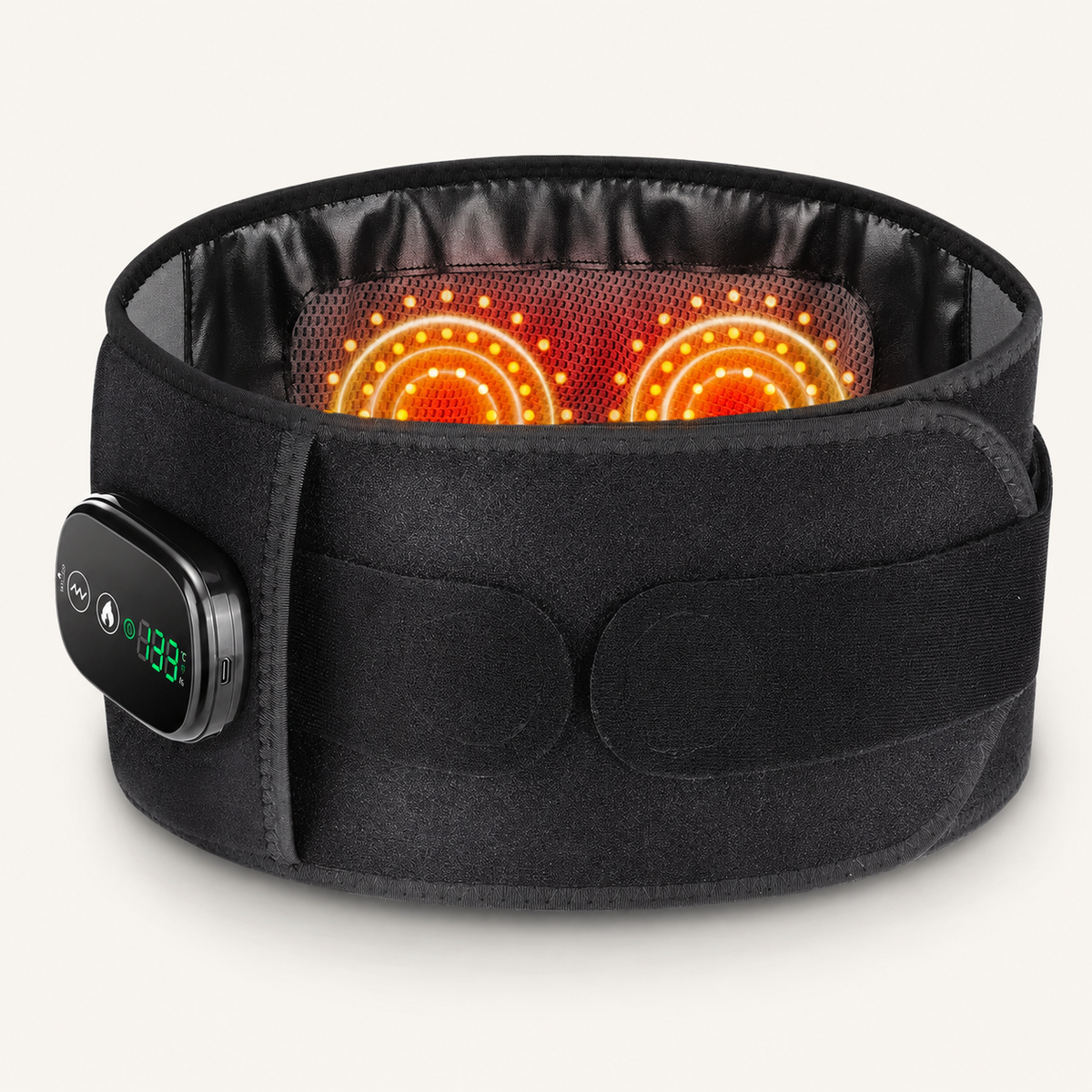 Cordless Red Light Therapy Belt with Heat and Vibration