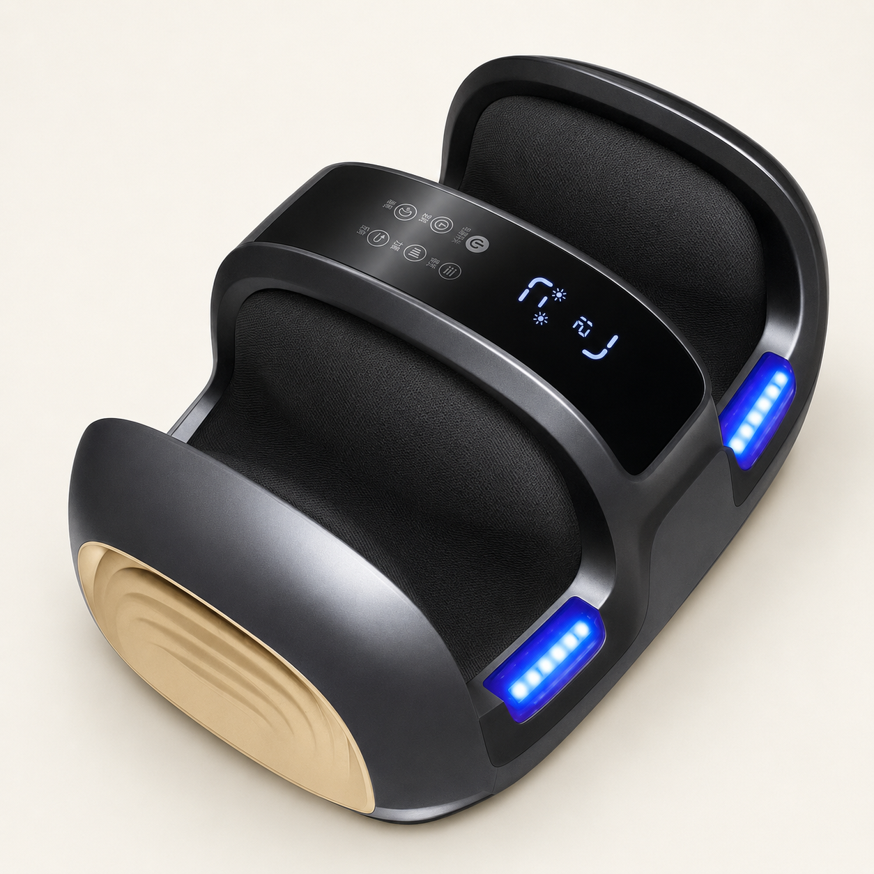 Shiatsu Foot Massager with Heat, Deep Kneading Rollers, Full-Sole Coverage and One-Touch Control for Daily Home Use