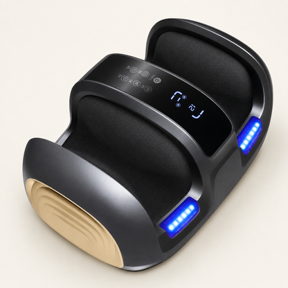 Shiatsu Foot Massager with Heat, Deep Kneading Rollers, Full-Sole Coverage and One-Touch Control for Daily Home Use