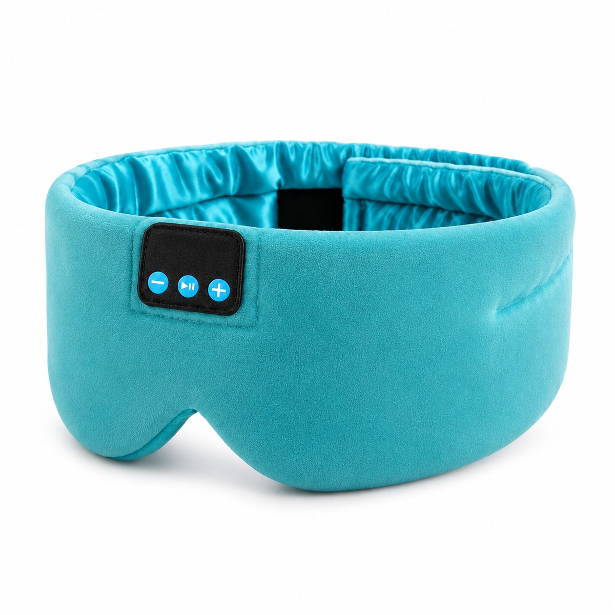 Bluetooth Sleep Mask with Headphones, Silk Lining and USB-C Charging Blue