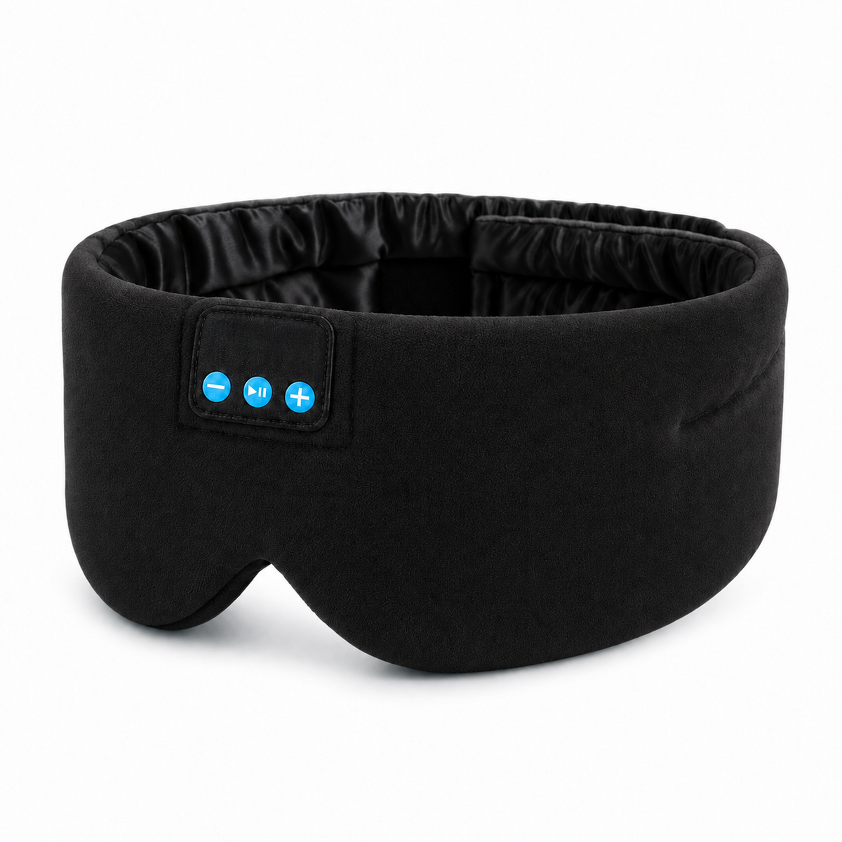 Bluetooth Sleep Mask with Headphones, Silk Lining and USB-C Charging Black