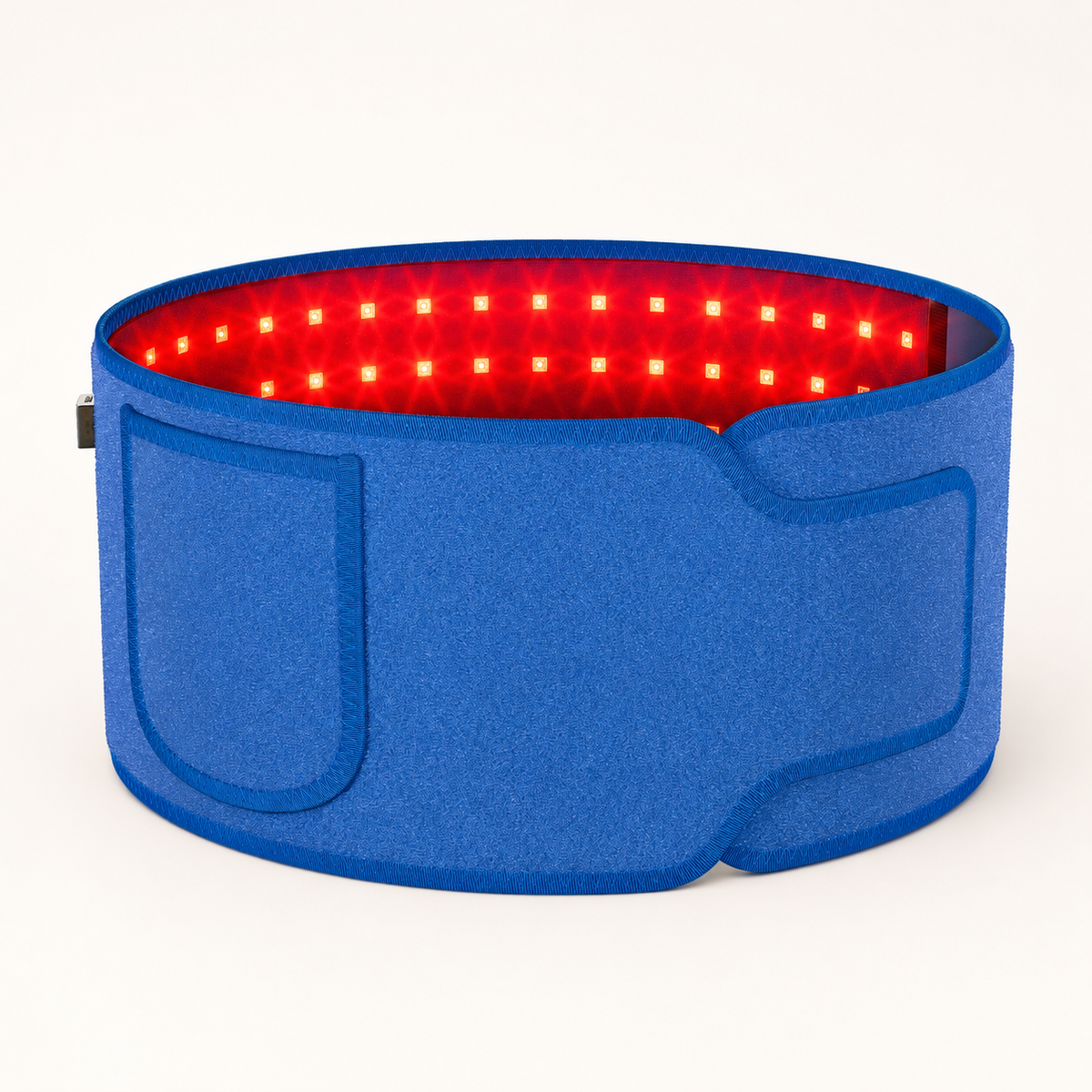 Red Light Therapy Belt with Near-Infrared LEDs and Adjustable Timer Blue