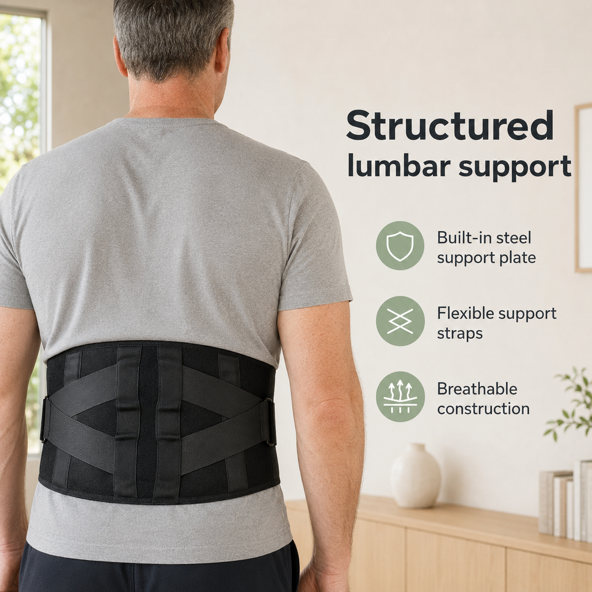 Cordless Red Light Therapy Belt with Heat and Vibration