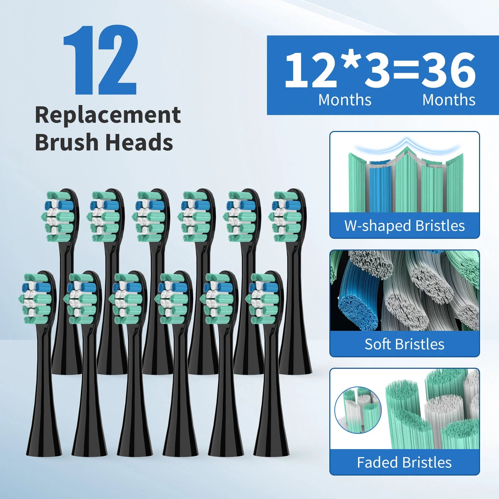 Sonic Electric Toothbrush | 37,200 Vibrations/min Deep Clean | 5 Modes, 12 Brush Heads, 30-Day Battery | Dentist-Level Oral Care & Travel-Friendly Design