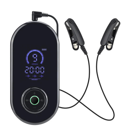 CES Sleep Aid Device | Cranial Electrotherapy Ear Clip Relaxation Device with 9 Intensities & USB-C Charging