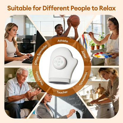 Hand Massager with Heat | Electric Air Compression Hand Massager for Fingers, Palms, Wrists & Arthritis Relief