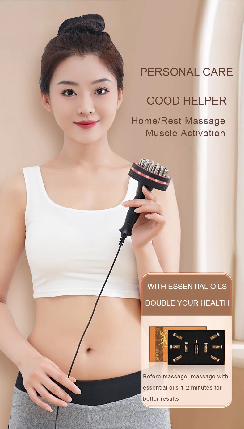 Electric Gua Sha Massager with Heat | Microcurrent Body Massage Brush for Back, Arms, Legs & Muscle Relaxation