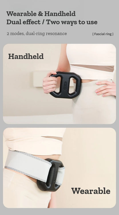 Fascia Massager Ring | Mini Vibration Muscle Massager for Tight Fascia, Muscle Tension & Portable Pain Relief