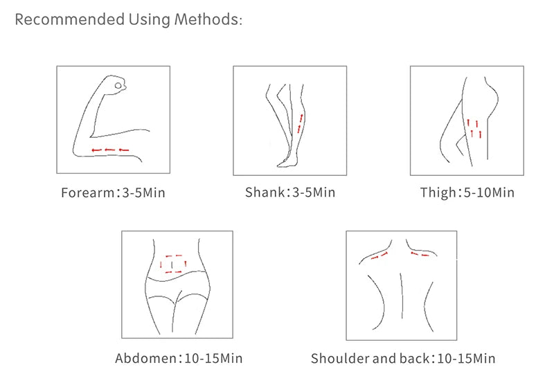 RF Body Slimming Massager | EMS Vibration Body Sculpting Device with LED Light Therapy & Skin Firming