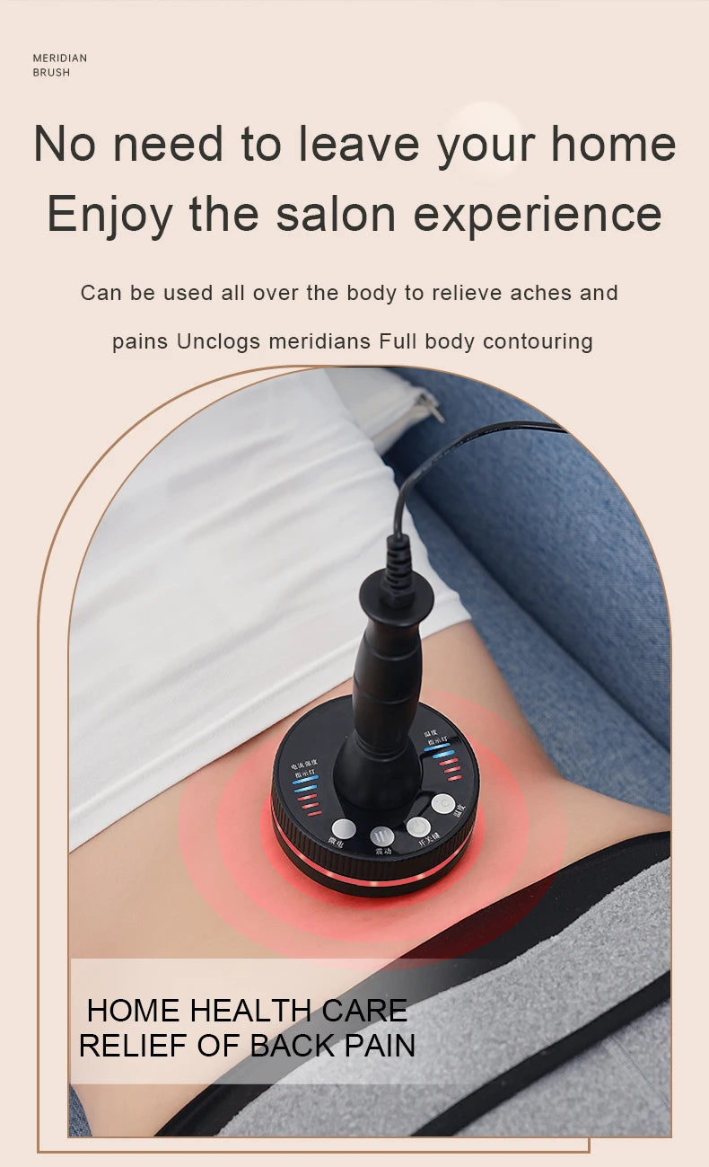 Electric Gua Sha Massager with Heat | Microcurrent Body Massage Brush for Back, Arms, Legs & Muscle Relaxation