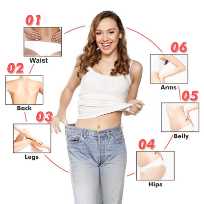 RF Body Slimming Massager | EMS Vibration Body Sculpting Device with LED Light Therapy & Skin Firming