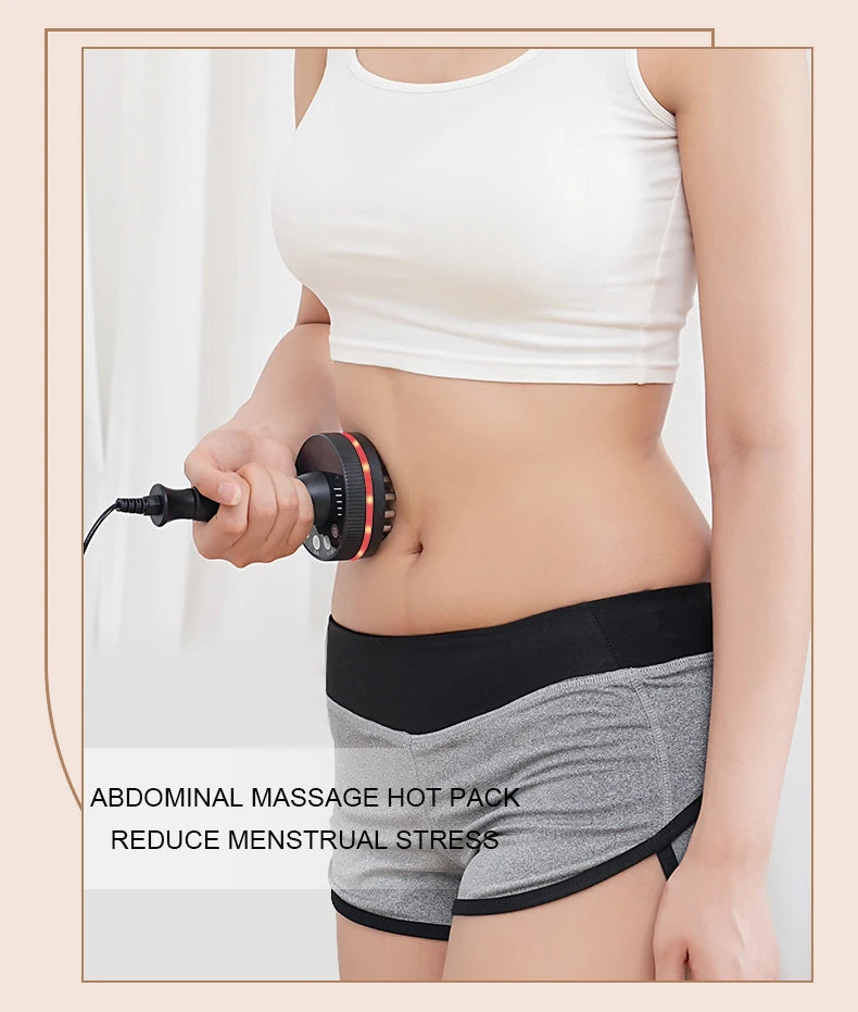 Electric Gua Sha Massager with Heat | Microcurrent Body Massage Brush for Back, Arms, Legs & Muscle Relaxation