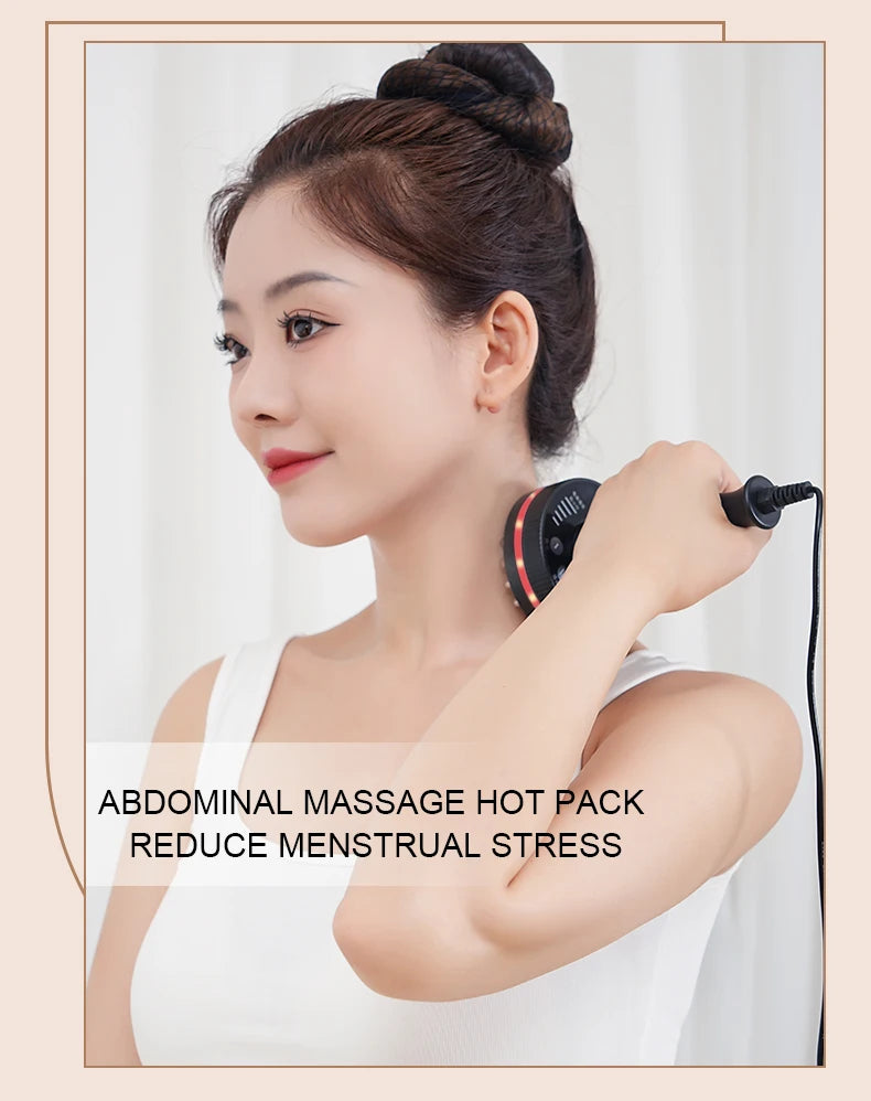 Electric Gua Sha Massager with Heat | Microcurrent Body Massage Brush for Back, Arms, Legs & Muscle Relaxation