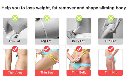 RF Body Slimming Massager | EMS Vibration Body Sculpting Device with LED Light Therapy & Skin Firming