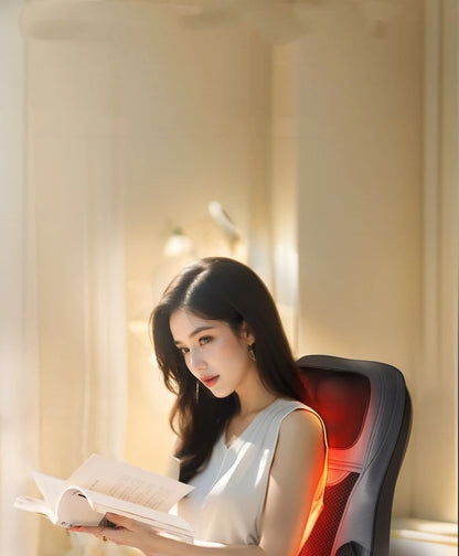 Massage Seat Cushion with Heat | Full Body Vibration Chair Massager for Back, Waist, Thighs, Office & Car