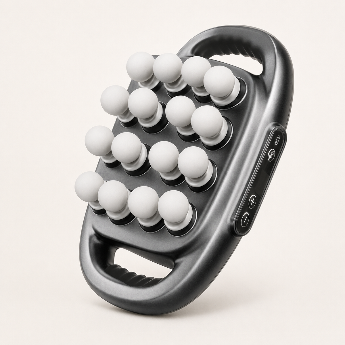 16-Head Percussion Body Massager, 30 Speeds and Dual Handles