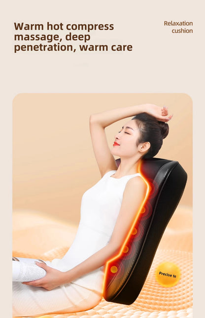 Shiatsu Neck and Back Massager with Heat | Deep Kneading Massage Pillow for Neck, Shoulders & Lower Back