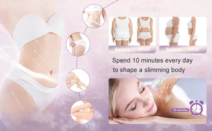 RF Body Slimming Massager | EMS Vibration Body Sculpting Device with LED Light Therapy & Skin Firming