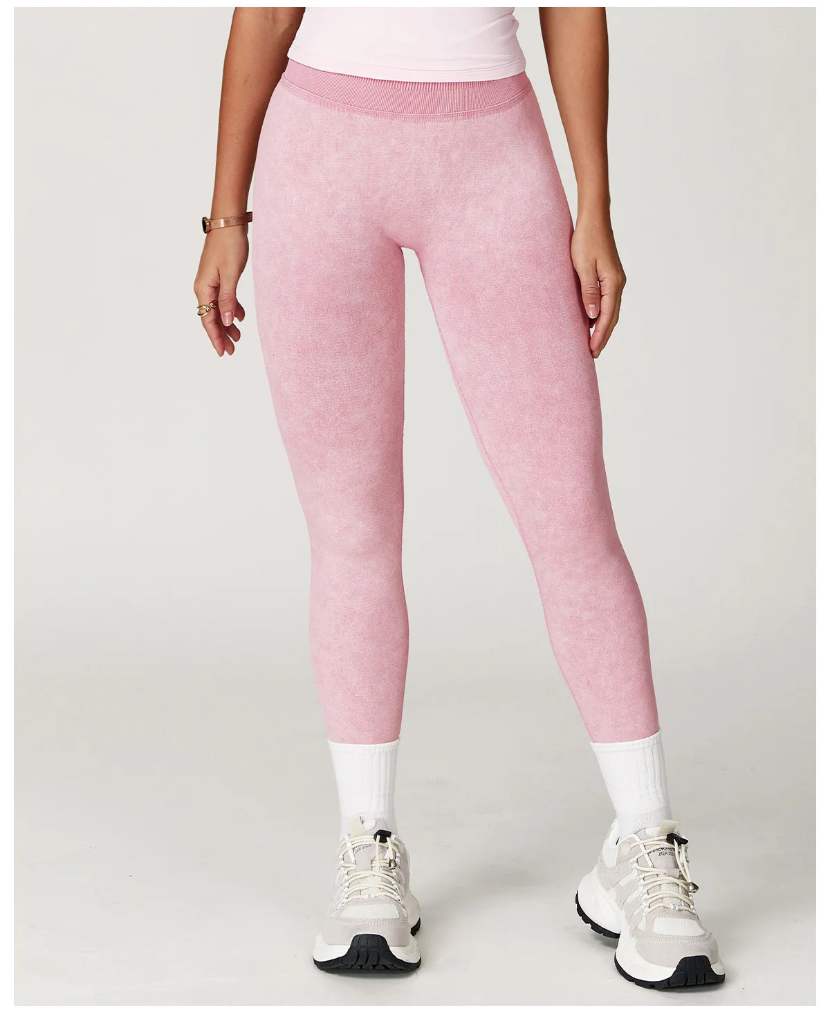 Seamless Yoga Leggings for Women | High Waisted Ribbed Workout Leggings with Stretch Compression Fit
