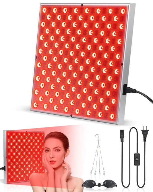 Red Light Therapy Panel | 660nm 850nm Near Infrared LED Lamp for Face, Body & Skin Care