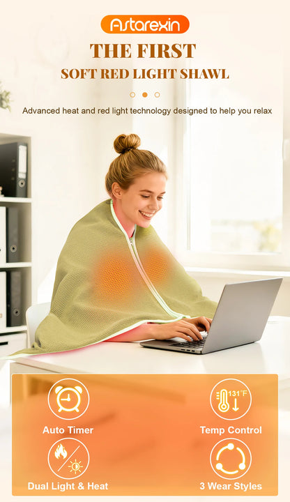 Red Light Therapy Blanket | Full Body Infrared Heating Blanket for At-Home Light Therapy & Relaxation