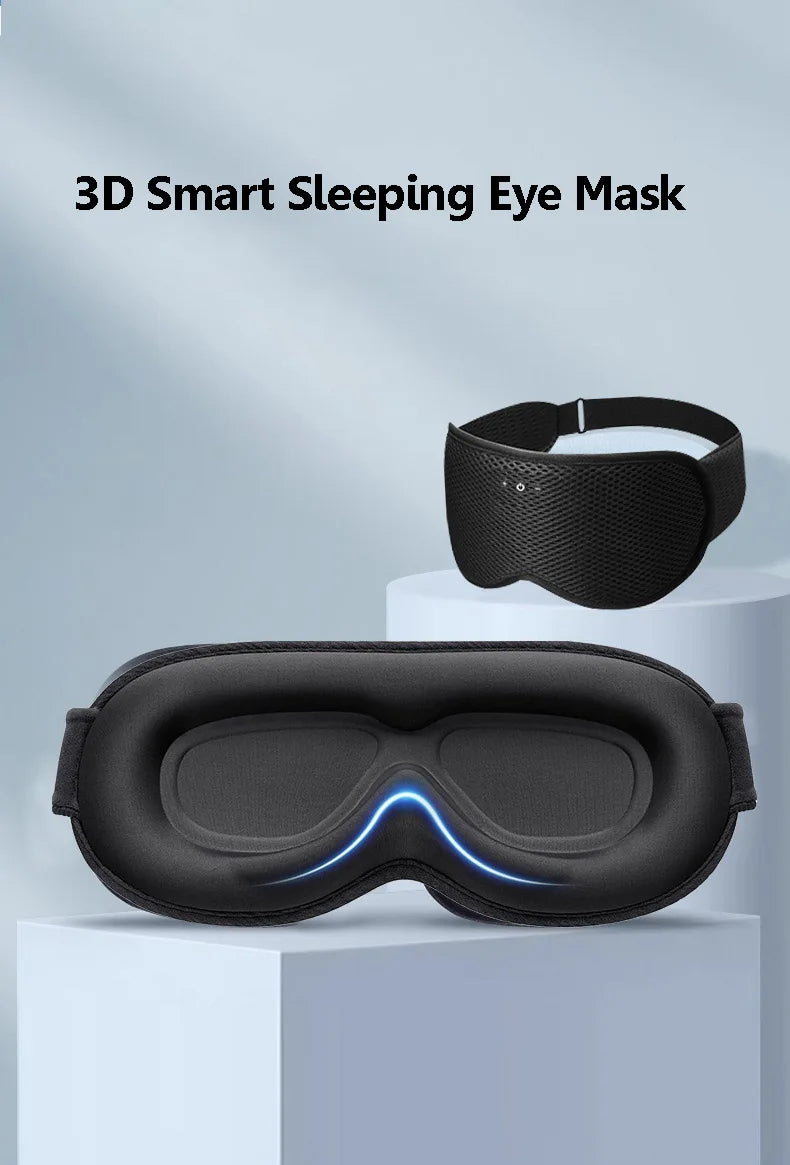 Sleep Headphones Eye Mask | Bluetooth 3D Blackout Sleeping Mask with Wireless Audio, Ultra-Thin Speakers & Adjustable Fit