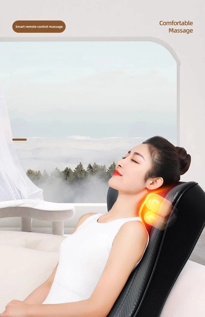 Shiatsu Neck and Back Massager with Heat | Deep Kneading Massage Pillow for Neck, Shoulders & Lower Back