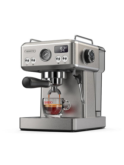 Semi-Automatic Espresso Machine with 20-Bar Pump | 58mm Portafilter, PID Temperature Control, Steam Wand & Hot/Cold Brew