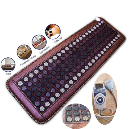 Infrared Heating Mat | Jade Tourmaline Full Body Heating Pad with Adjustable Temperature, Timer & Auto Shut-Off