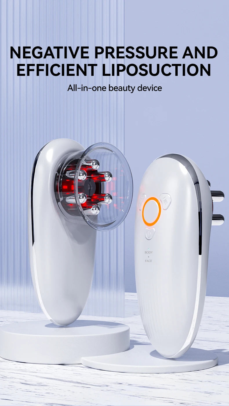 EMS Cupping Massager | Electric Face and Body Sculpting Massager with Suction, Gua Sha & Adjustable Intensity