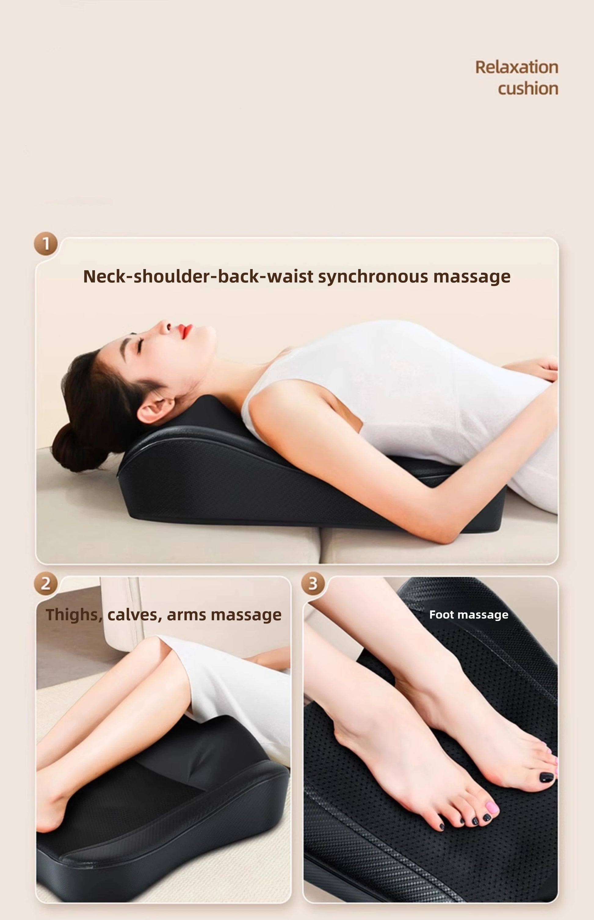 Shiatsu Neck and Back Massager with Heat | Deep Kneading Massage Pillow for Neck, Shoulders & Lower Back