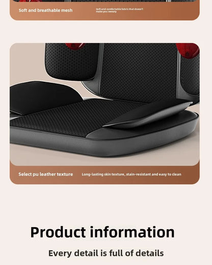 Massage Seat Cushion with Heat | Full Body Vibration Chair Massager for Back, Waist, Thighs, Office & Car