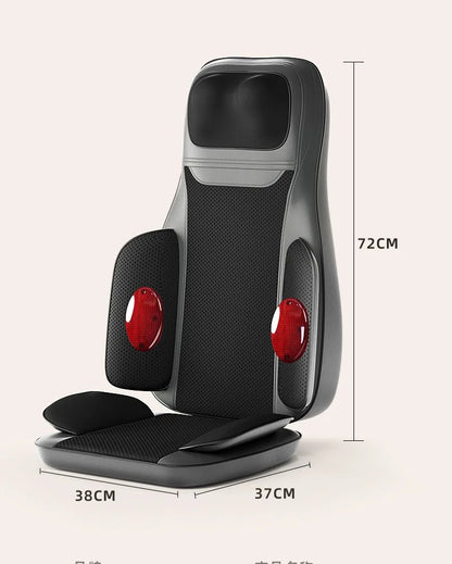 Massage Seat Cushion with Heat | Full Body Vibration Chair Massager for Back, Waist, Thighs, Office & Car