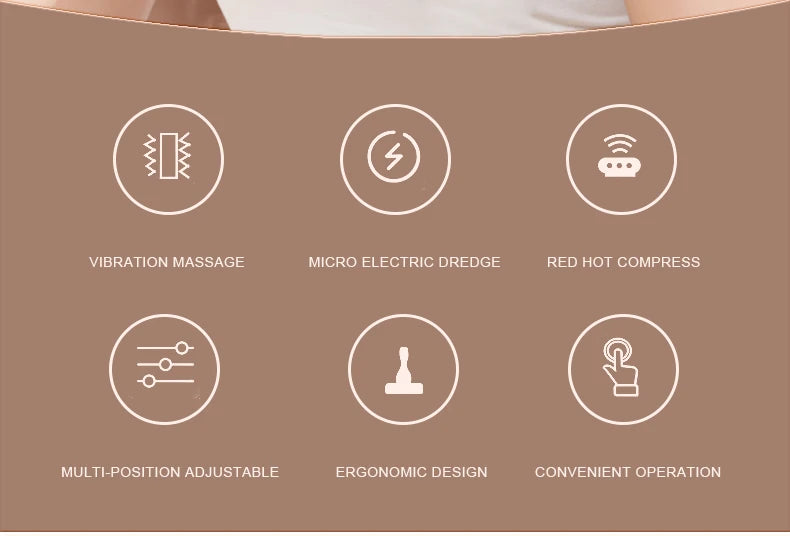 Electric Gua Sha Massager with Heat | Microcurrent Body Massage Brush for Back, Arms, Legs & Muscle Relaxation
